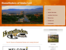 Tablet Screenshot of homefindersofidaho.com